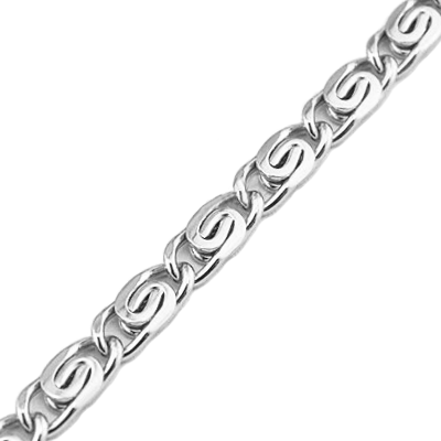 Silver SNail Link Chain